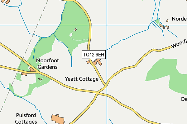 TQ12 6EH map - OS VectorMap District (Ordnance Survey)