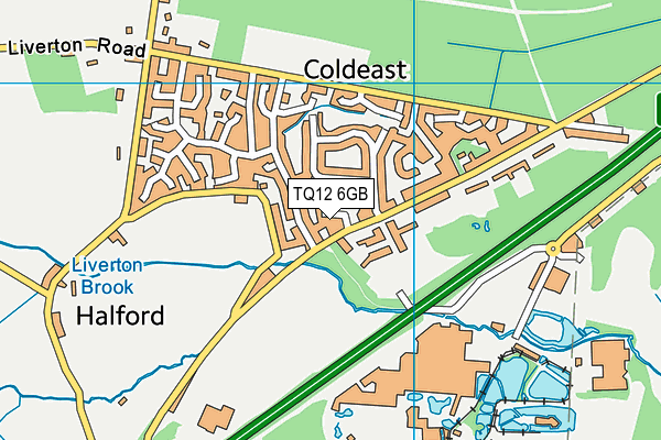 TQ12 6GB map - OS VectorMap District (Ordnance Survey)