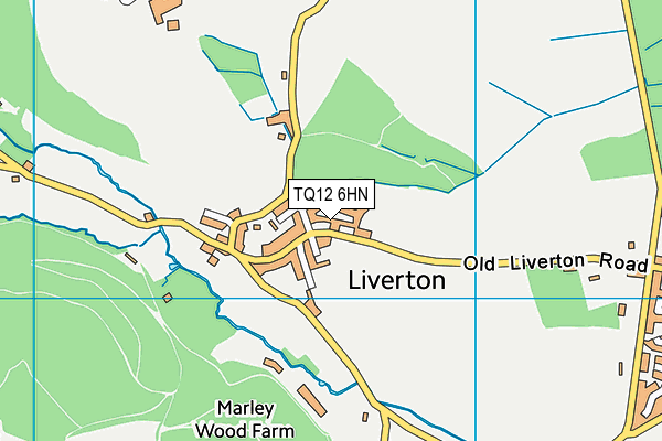 TQ12 6HN map - OS VectorMap District (Ordnance Survey)