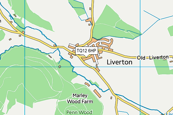 TQ12 6HP map - OS VectorMap District (Ordnance Survey)