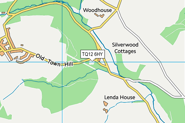 TQ12 6HY map - OS VectorMap District (Ordnance Survey)