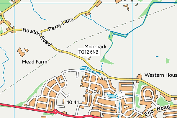 TQ12 6NB map - OS VectorMap District (Ordnance Survey)