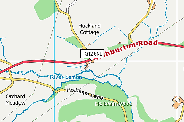 TQ12 6NL map - OS VectorMap District (Ordnance Survey)