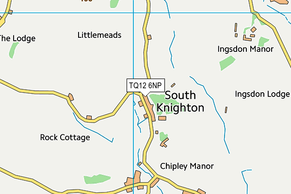 TQ12 6NP map - OS VectorMap District (Ordnance Survey)