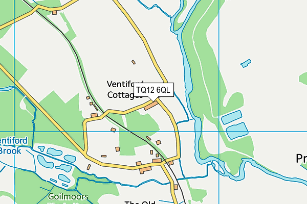 TQ12 6QL map - OS VectorMap District (Ordnance Survey)