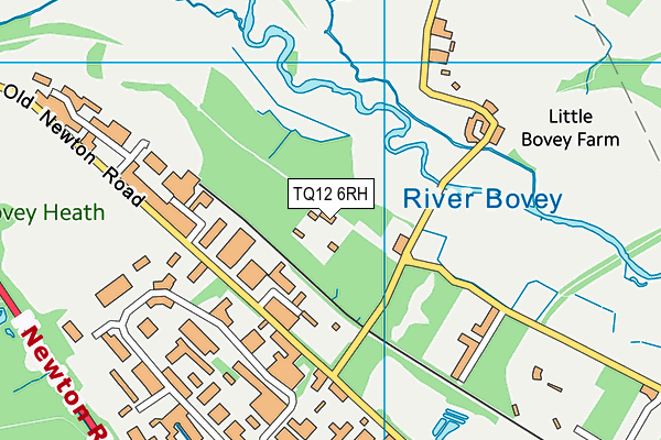 The Greater Horseshoe School map (TQ12 6RH) - OS VectorMap District (Ordnance Survey)