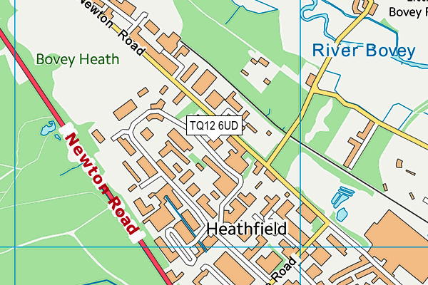 TQ12 6UD map - OS VectorMap District (Ordnance Survey)