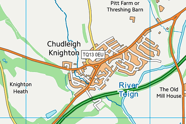 Chudleigh Knighton Church of England Primary School map (TQ13 0EU) - OS VectorMap District (Ordnance Survey)