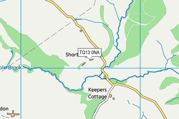 TQ13 0NA map - OS VectorMap District (Ordnance Survey)