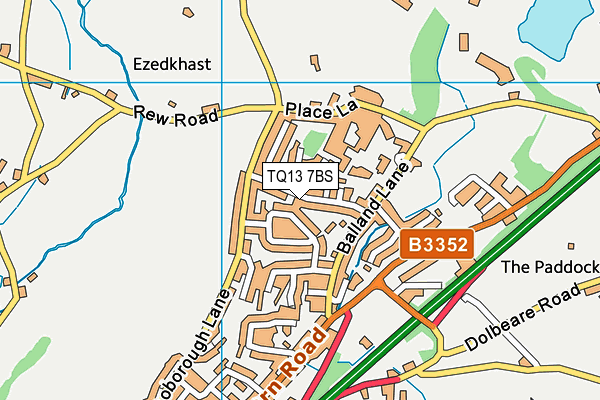 TQ13 7BS map - OS VectorMap District (Ordnance Survey)
