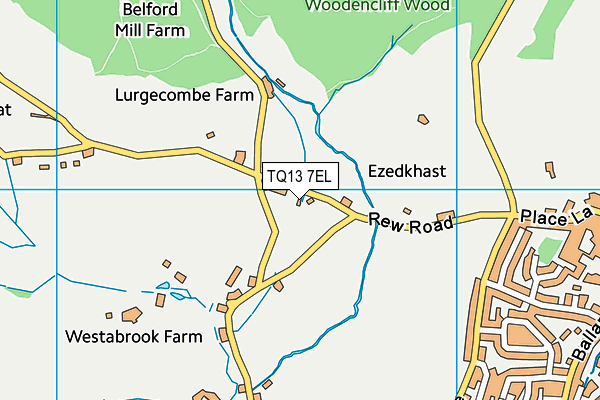 Map of REWLEA SWIMMING ASHBURTON LIMITED at district scale