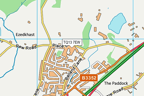 South Dartmoor Community College map (TQ13 7EW) - OS VectorMap District (Ordnance Survey)