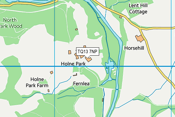 TQ13 7NP map - OS VectorMap District (Ordnance Survey)