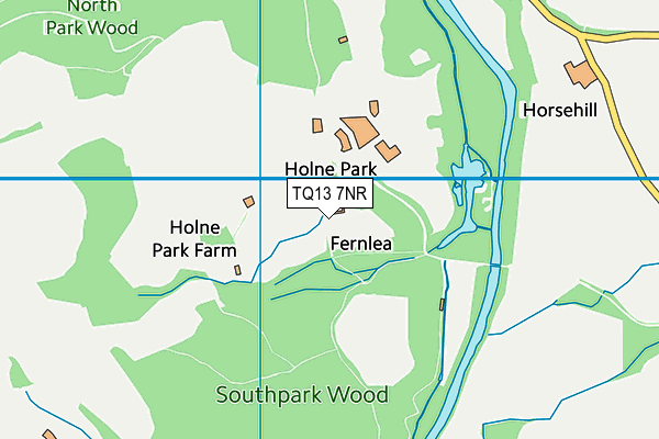 TQ13 7NR map - OS VectorMap District (Ordnance Survey)