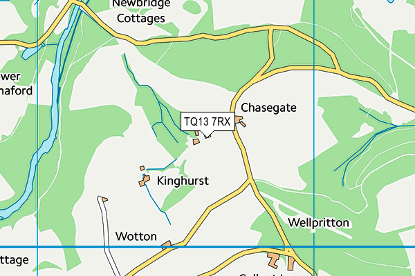 TQ13 7RX map - OS VectorMap District (Ordnance Survey)