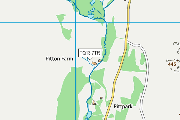 TQ13 7TR map - OS VectorMap District (Ordnance Survey)