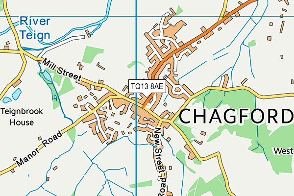 Map of CHAGFORD BUSINESS COMMUNITY CIC at district scale