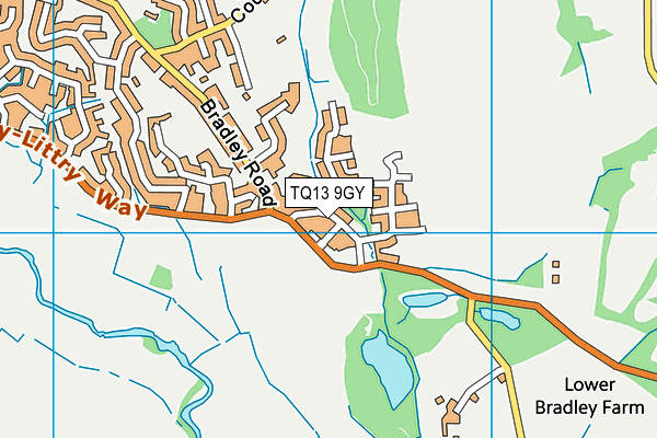 TQ13 9GY map - OS VectorMap District (Ordnance Survey)