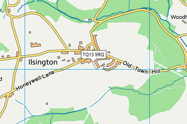 TQ13 9RQ map - OS VectorMap District (Ordnance Survey)