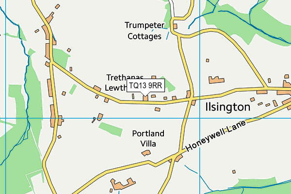 Ilsington Country House Hotel map (TQ13 9RR) - OS VectorMap District (Ordnance Survey)