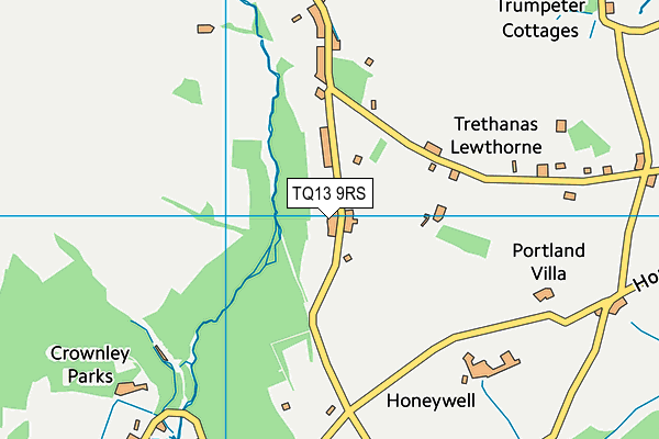 TQ13 9RS map - OS VectorMap District (Ordnance Survey)