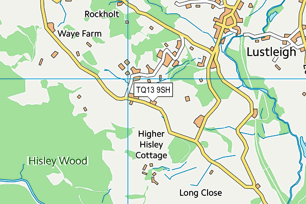 TQ13 9SH map - OS VectorMap District (Ordnance Survey)
