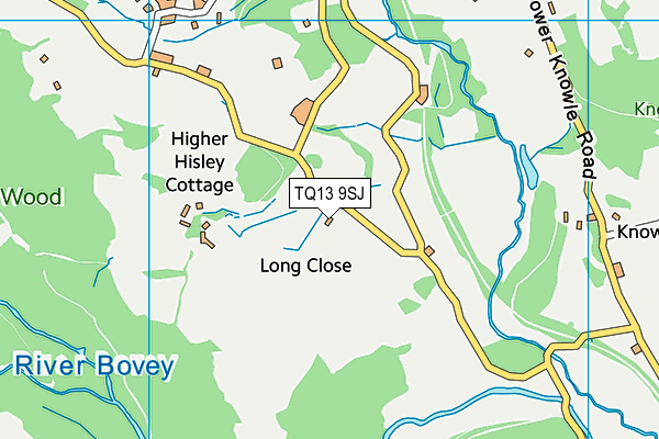 TQ13 9SJ map - OS VectorMap District (Ordnance Survey)