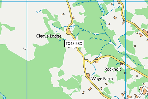 TQ13 9SQ map - OS VectorMap District (Ordnance Survey)