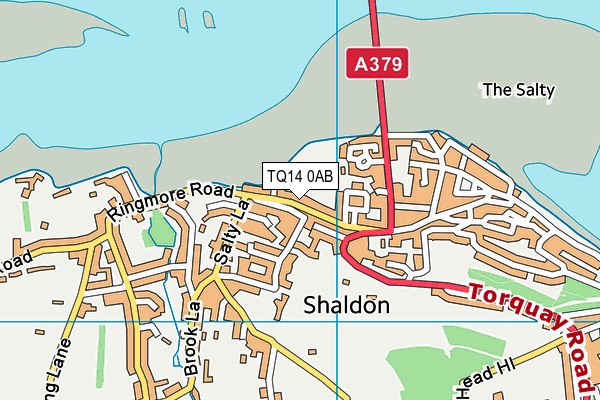 Map of RINGMORE TOWERS (SHALDON) MANAGEMENT COMPANY LIMITED at district scale