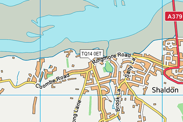 TQ14 0ET map - OS VectorMap District (Ordnance Survey)