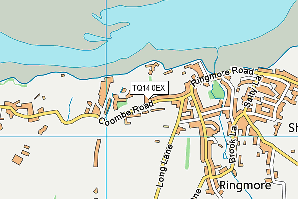 TQ14 0EX map - OS VectorMap District (Ordnance Survey)