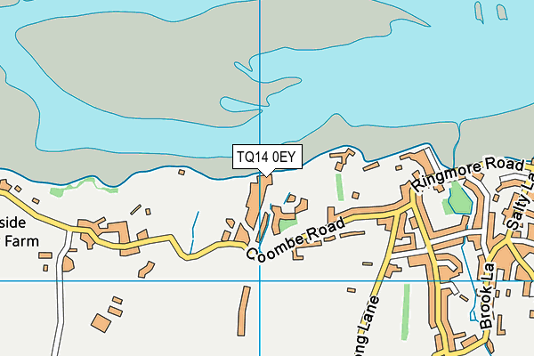 TQ14 0EY map - OS VectorMap District (Ordnance Survey)