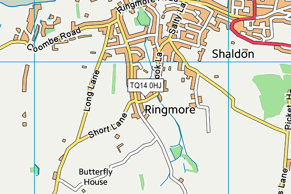 TQ14 0HJ map - OS VectorMap District (Ordnance Survey)