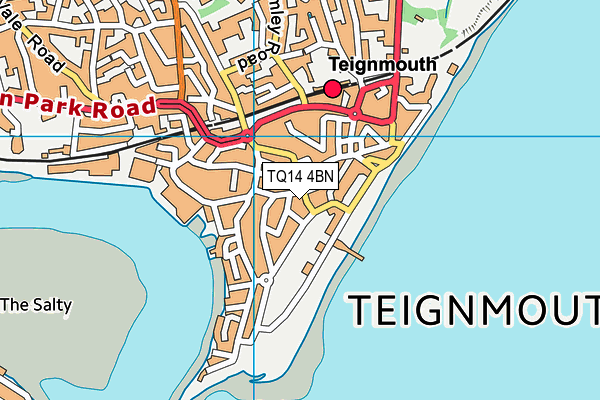 TQ14 4BN map - OS VectorMap District (Ordnance Survey)