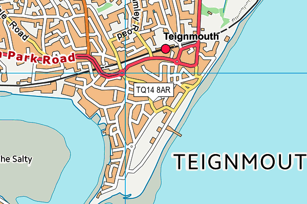 TQ14 8AR map - OS VectorMap District (Ordnance Survey)