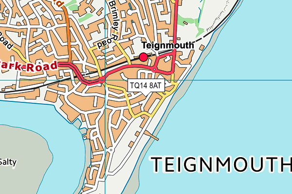 TQ14 8AT map - OS VectorMap District (Ordnance Survey)