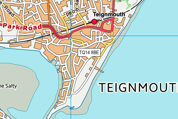 TQ14 8BE map - OS VectorMap District (Ordnance Survey)