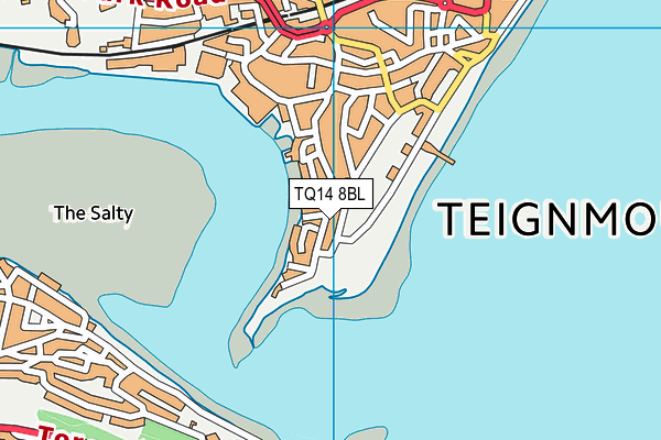 TQ14 8BL map - OS VectorMap District (Ordnance Survey)