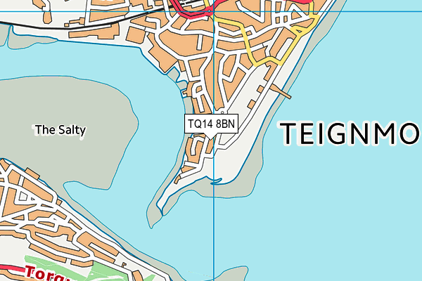 TQ14 8BN map - OS VectorMap District (Ordnance Survey)