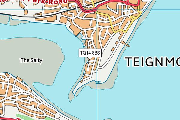 TQ14 8BS map - OS VectorMap District (Ordnance Survey)