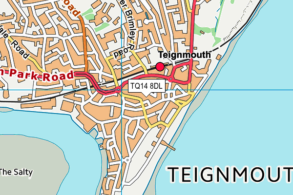 TQ14 8DL map - OS VectorMap District (Ordnance Survey)