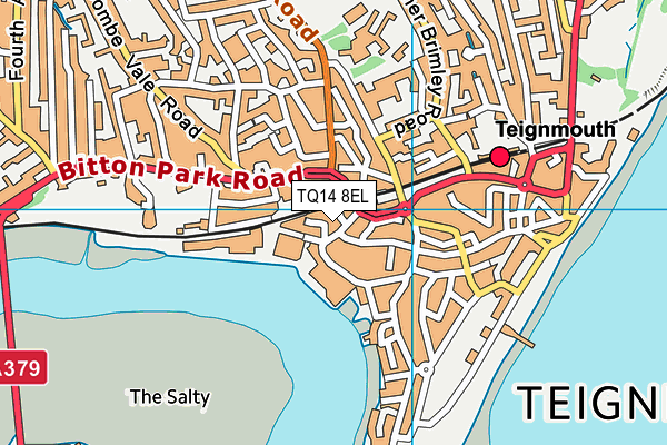 TQ14 8EL map - OS VectorMap District (Ordnance Survey)