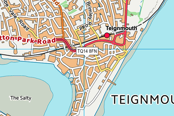 TQ14 8FN map - OS VectorMap District (Ordnance Survey)
