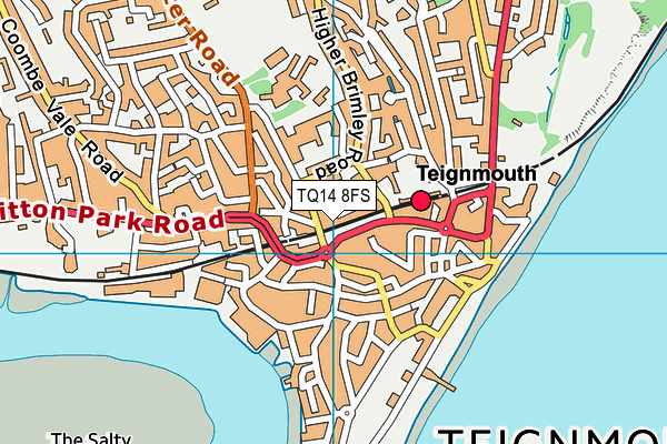 TQ14 8FS map - OS VectorMap District (Ordnance Survey)