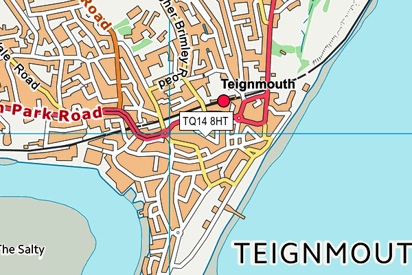 TQ14 8HT map - OS VectorMap District (Ordnance Survey)