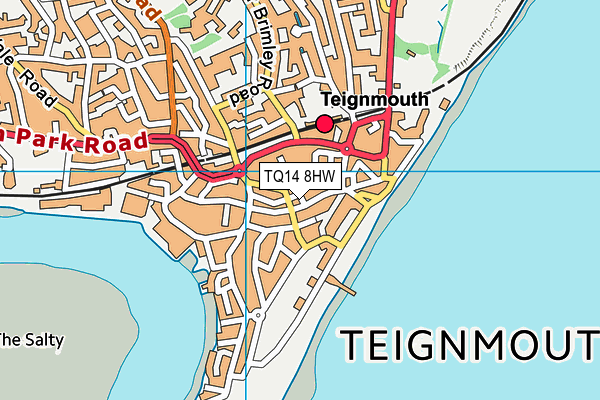 TQ14 8HW map - OS VectorMap District (Ordnance Survey)