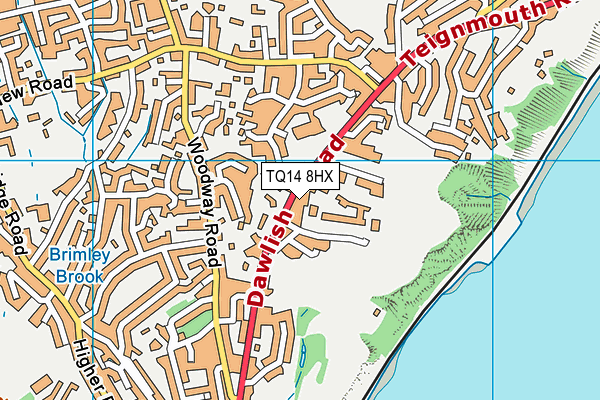 TQ14 8HX map - OS VectorMap District (Ordnance Survey)