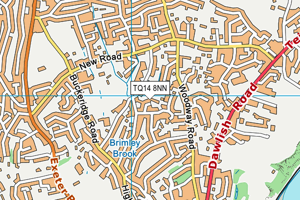 TQ14 8NN map - OS VectorMap District (Ordnance Survey)