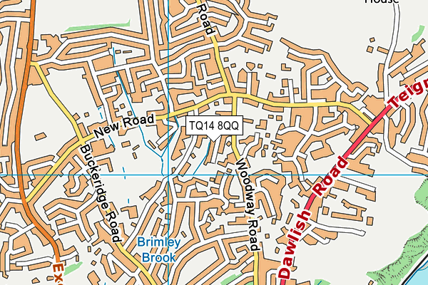 TQ14 8QQ map - OS VectorMap District (Ordnance Survey)