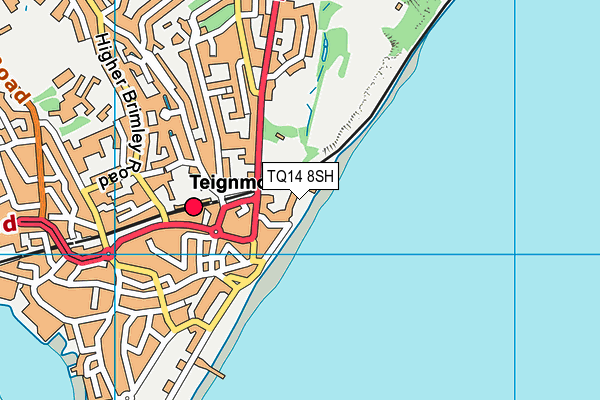 TQ14 8SH map - OS VectorMap District (Ordnance Survey)